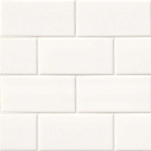 White Hudson 4X16 Glossy Subway Tile
