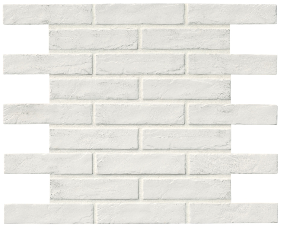 Capella White 2X10 Brick Pattern Matte Porcelain Tile