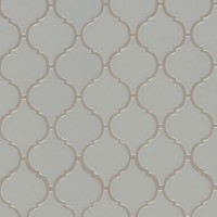 Gray Glossy Arabesque Mosaic