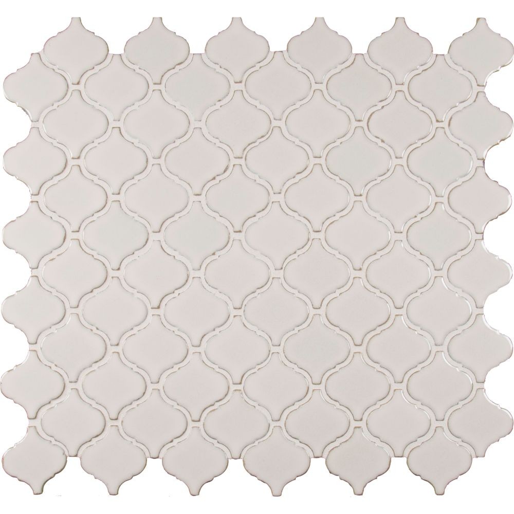 Bianco White Arabesque 6mm Mosaic