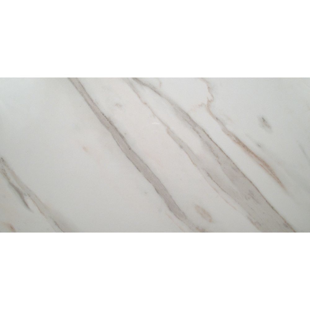 Calacatta Ivory 12X24 Polished Porcelain Floor and Wall Tile 