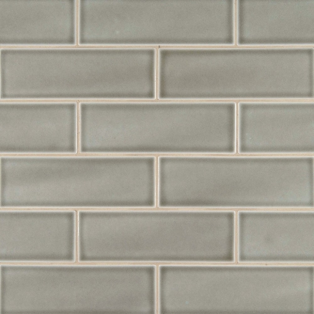 Dove Gray Handcrafted 4x12 Glossy Subway Tile - Porcelain Tile USA