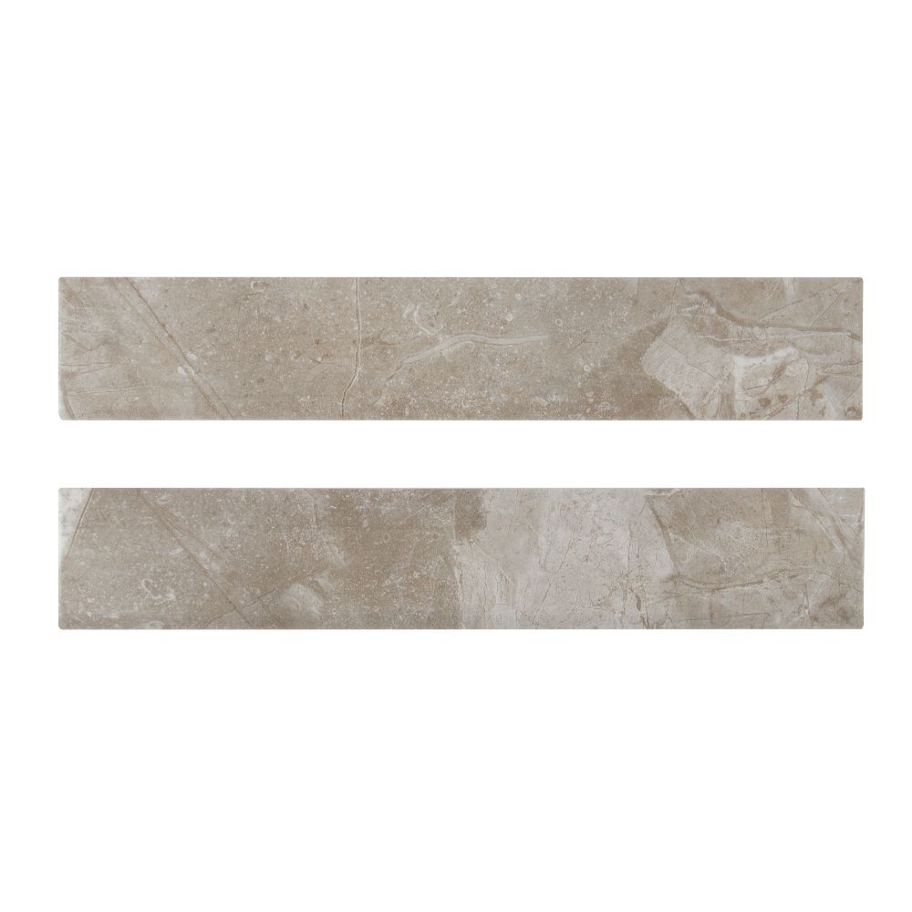 Essentials Vision Glacier Bullnose 3X18 Matte Ceramic Tile