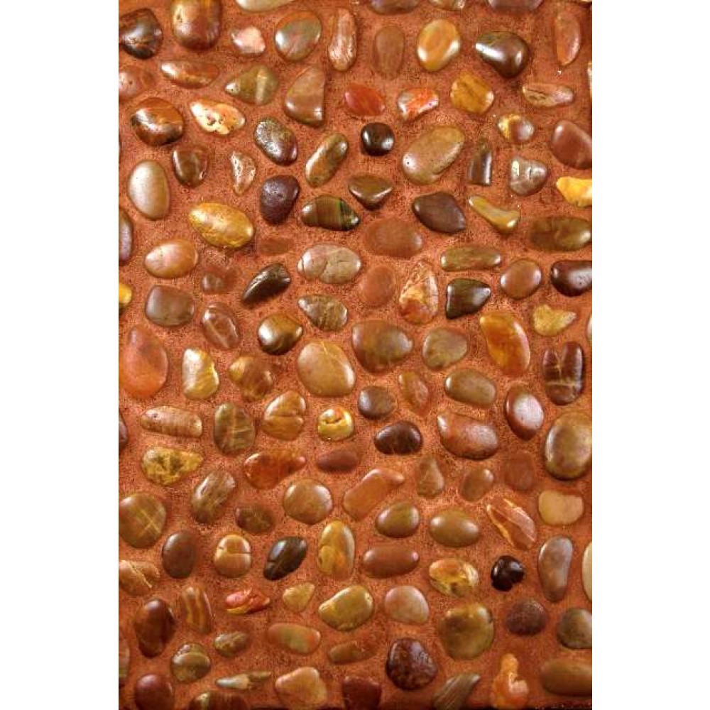 Red Pebbles 12X12 Polished