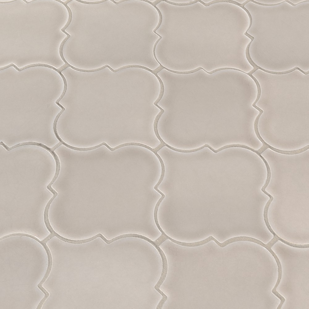 Portico Pearl Arabesque Glossy Ceramic Tile