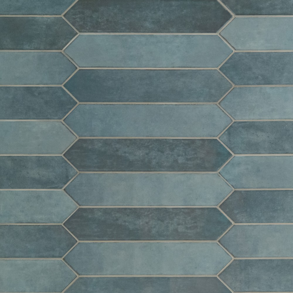 Renzo Denim Picket 2.5X13 Glossy Ceramic Tile