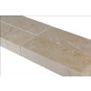Aegean Pearl 4x12 Tumbled One Short Side Bullnose Pool Coping