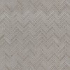 Dove Gray Glossy 1X3 Herringbone Pattern Mosaic