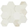 Eden Calacatta 3X3 Hexagon Matte Porcelain Mosaic Tile-1