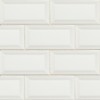 White Hudson 3X6 Glossy Bevel Subway Tile