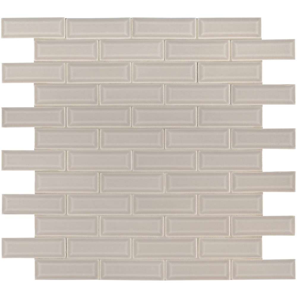 Portico Pearl 2x6 Bevel Subway Ceramic Tile