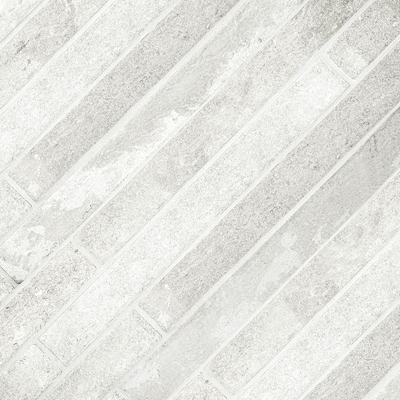 Brickstone White 2x18 Matte Porcelain Tile