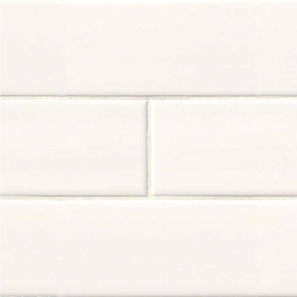 White Glossy 4x12 Glossy Subway Tile